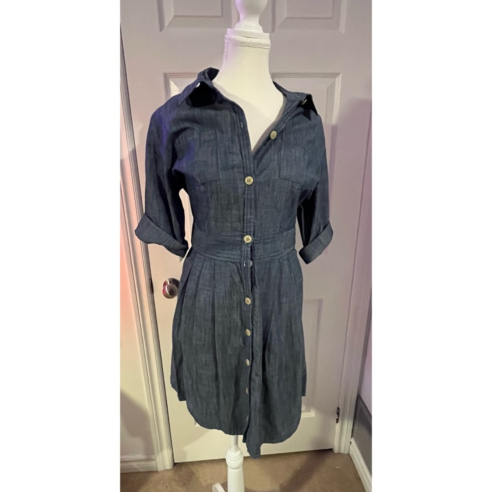 Old Navy Button-Front Denim Shirt Dress (NWOT)